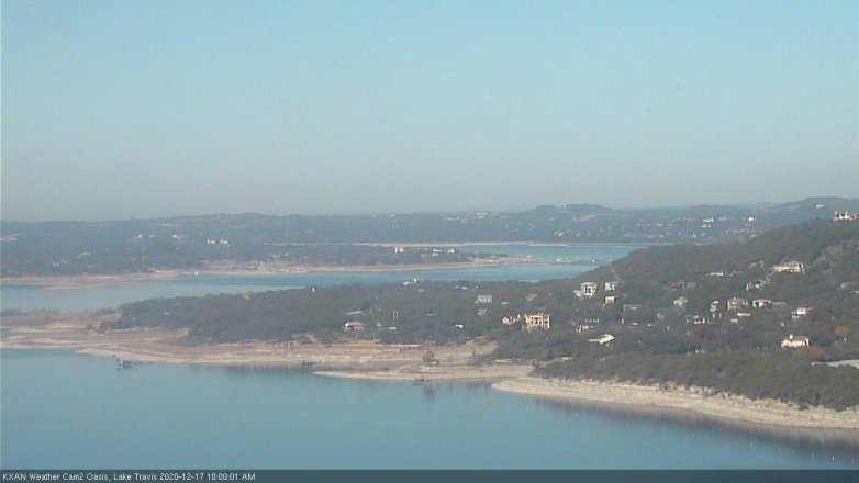 Lake Travis webcam, December 17, 2020 10:00 AM CT