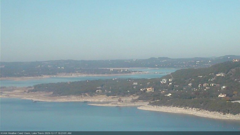 Lake Travis webcam, December 17, 2020 10:25 AM CT