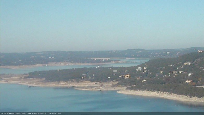 Lake Travis webcam, December 17, 2020 10:45 AM CT