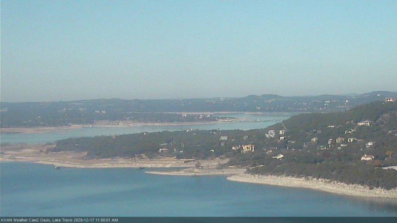 Lake Travis webcam, December 17, 2020 11:00 AM CT
