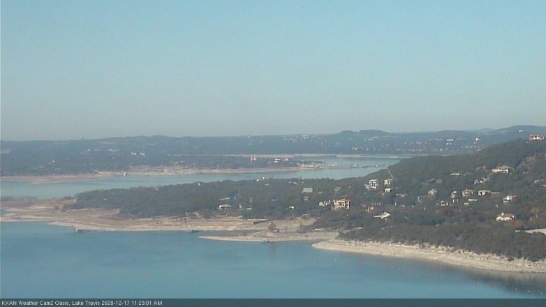 Lake Travis webcam, December 17, 2020 11:25 AM CT