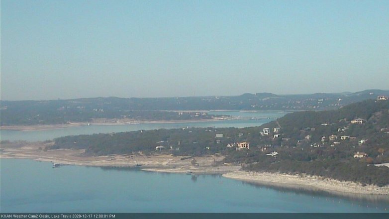 Lake Travis webcam, December 17, 2020 12:00 PM CT