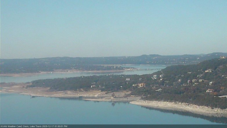 Lake Travis webcam, December 17, 2020 1:00 PM CT