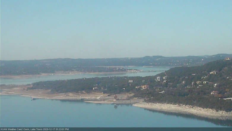 Lake Travis webcam, December 17, 2020 1:25 PM CT