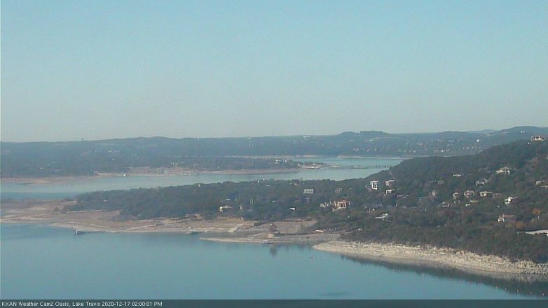 Lake Travis webcam, December 17, 2020 2:00 PM CT