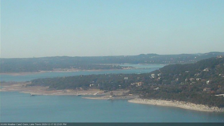 Lake Travis webcam, December 17, 2020 2:25 PM CT