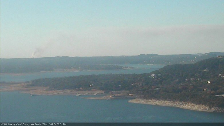 Lake Travis webcam, December 17, 2020 4:00 PM CT