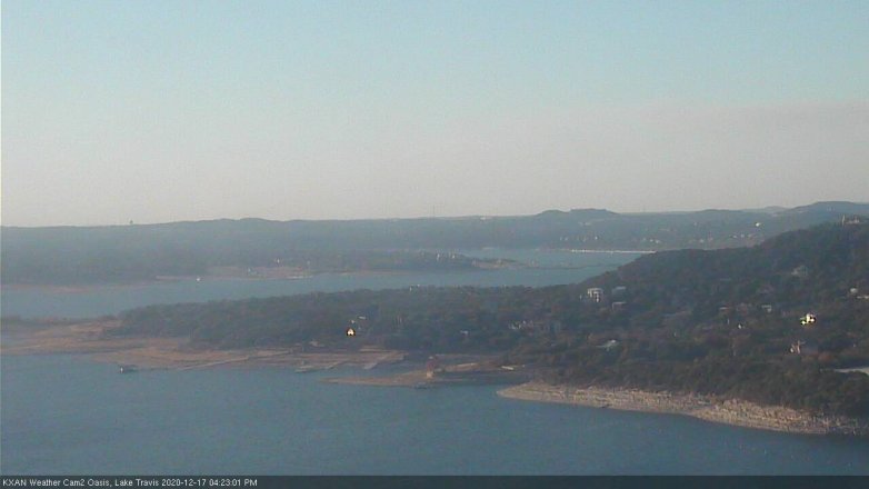 Lake Travis webcam, December 17, 2020 4:25 PM CT