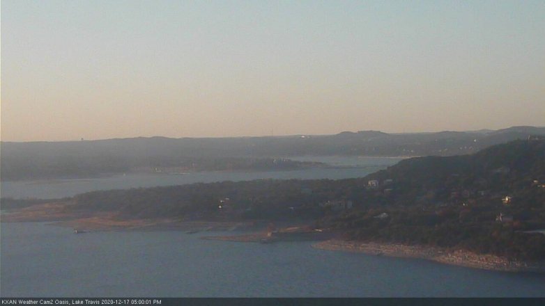 Lake Travis webcam, December 17, 2020 5:00 PM CT