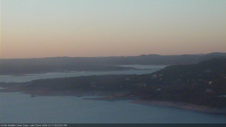 Lake Travis webcam, December 17, 2020 5:25 PM CT