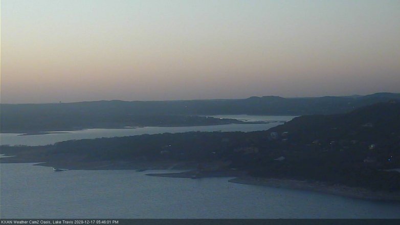 Lake Travis webcam, December 17, 2020 5:45 PM CT