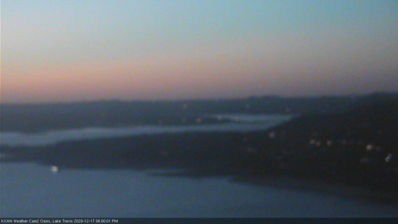 Lake Travis webcam, December 17, 2020 6:00 PM CT