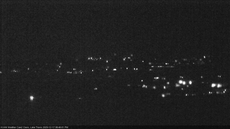 Lake Travis webcam, December 17, 2020 6:45 PM CT