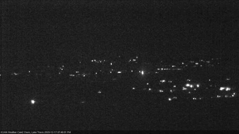 Lake Travis webcam, December 17, 2020 7:45 PM CT