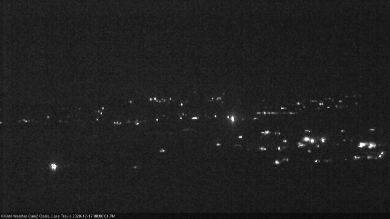 Lake Travis webcam, December 17, 2020 8:00 PM CT
