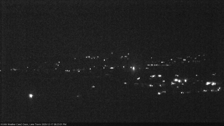 Lake Travis webcam, December 17, 2020 8:25 PM CT