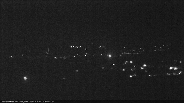 Lake Travis webcam, December 17, 2020 10:25 PM CT