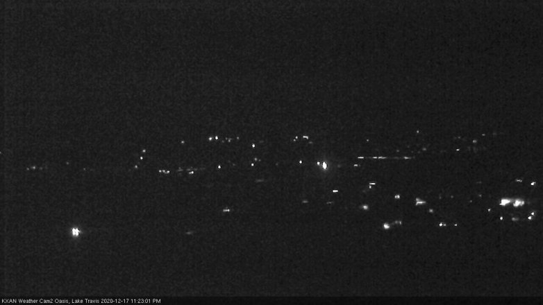 Lake Travis webcam, December 17, 2020 11:25 PM CT