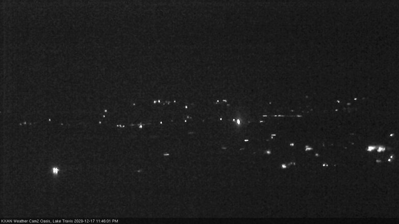 Lake Travis webcam, December 17, 2020 11:45 PM CT