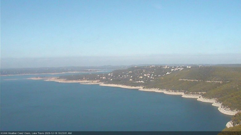 Lake Travis webcam, December 18, 2020 10:25 AM CT