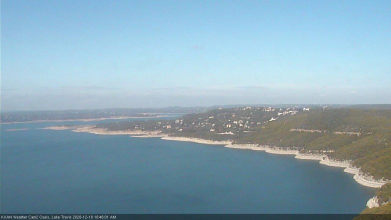 Lake Travis webcam, December 18, 2020 10:45 AM CT