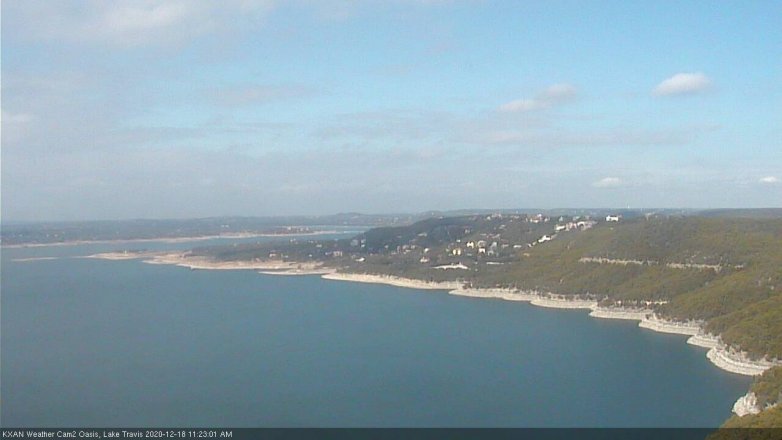 Lake Travis webcam, December 18, 2020 11:25 AM CT