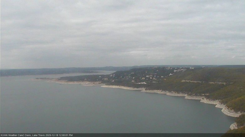 Lake Travis webcam, December 18, 2020 12:00 PM CT