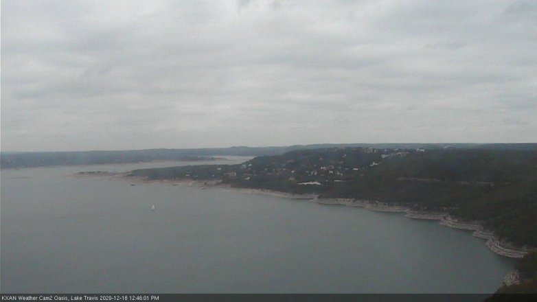 Lake Travis webcam, December 18, 2020 12:45 PM CT