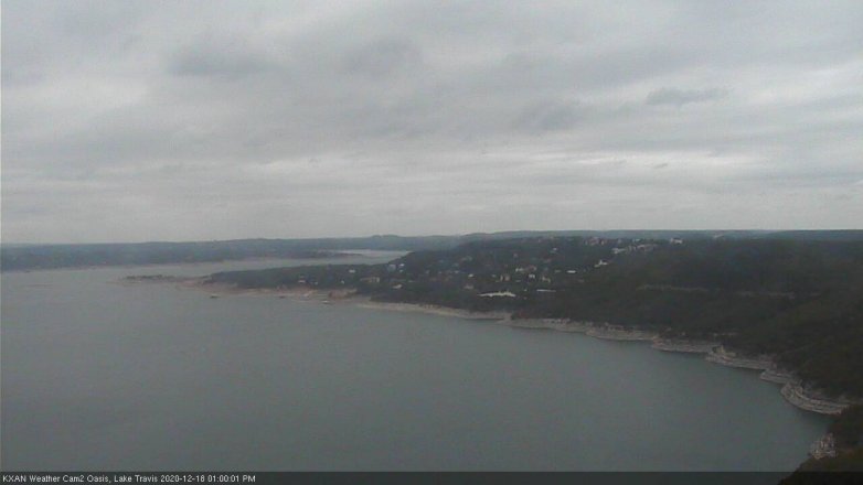 Lake Travis webcam, December 18, 2020 1:00 PM CT