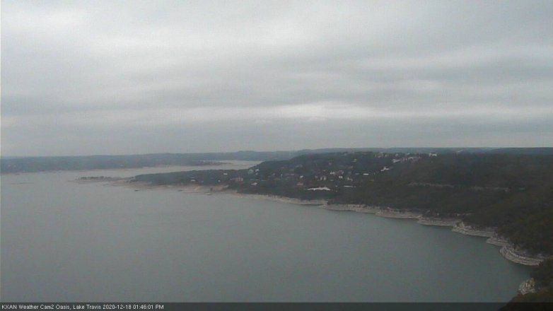 Lake Travis webcam, December 18, 2020 1:45 PM CT
