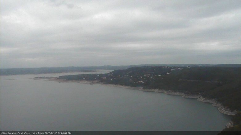 Lake Travis webcam, December 18, 2020 2:00 PM CT