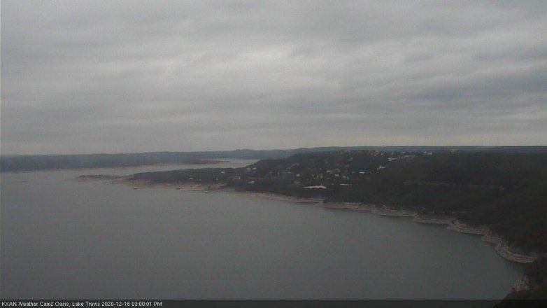 Lake Travis webcam, December 18, 2020 3:00 PM CT
