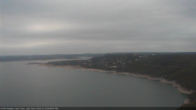 Lake Travis webcam, December 18, 2020 4:00 PM CT