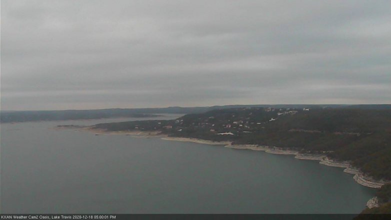Lake Travis webcam, December 18, 2020 5:00 PM CT