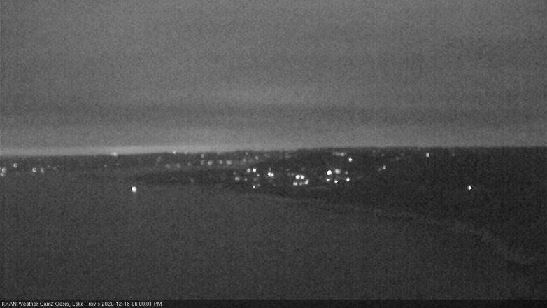 Lake Travis webcam, December 18, 2020 6:00 PM CT