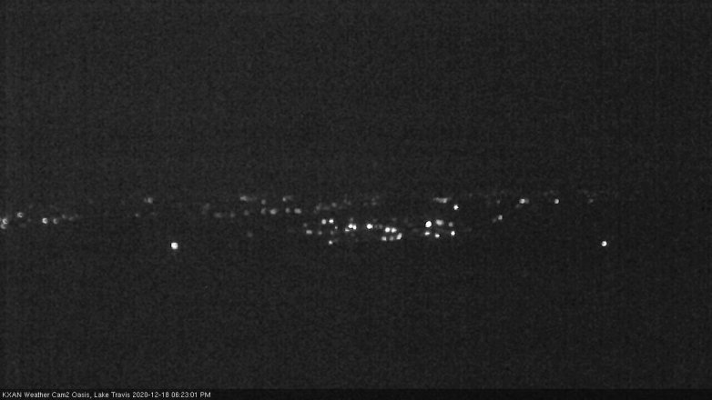 Lake Travis webcam, December 18, 2020 6:25 PM CT