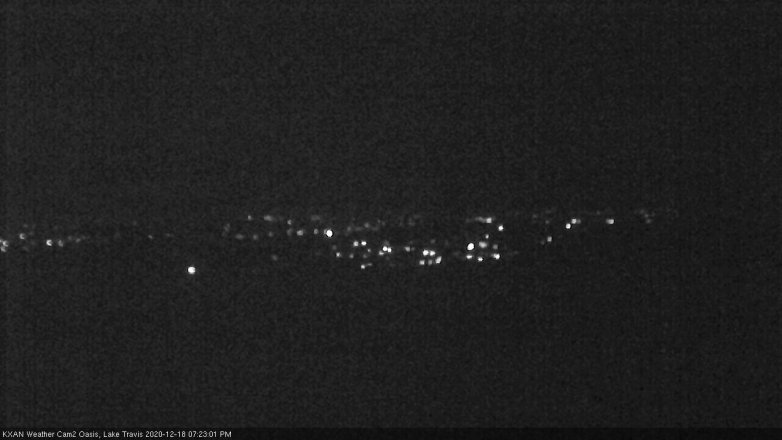 Lake Travis webcam, December 18, 2020 7:25 PM CT