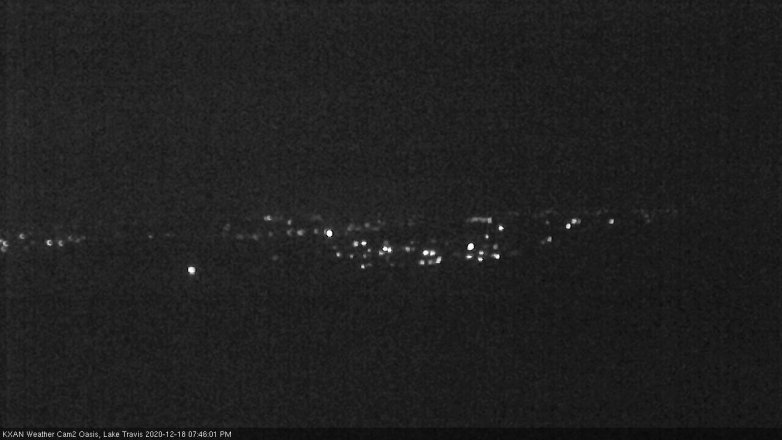 Lake Travis webcam, December 18, 2020 7:45 PM CT