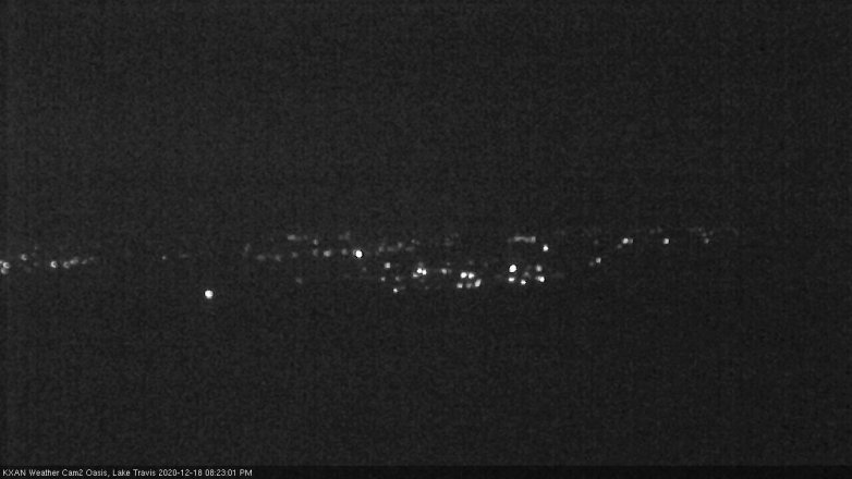 Lake Travis webcam, December 18, 2020 8:25 PM CT