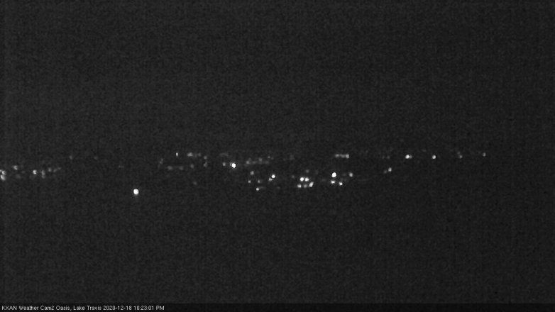 Lake Travis webcam, December 18, 2020 10:25 PM CT