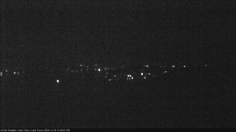 Lake Travis webcam, December 18, 2020 11:45 PM CT