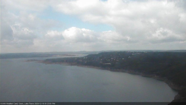 Lake Travis webcam, December 19, 2020 1:25 PM CT