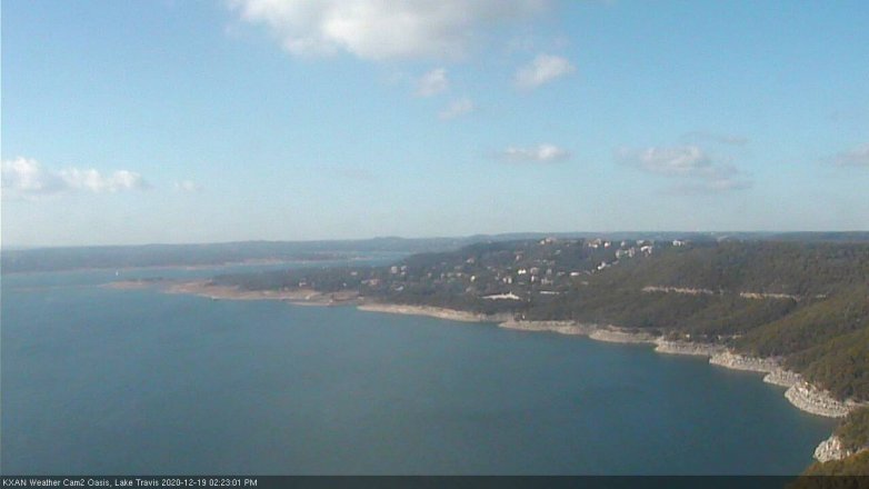 Lake Travis webcam, December 19, 2020 2:25 PM CT