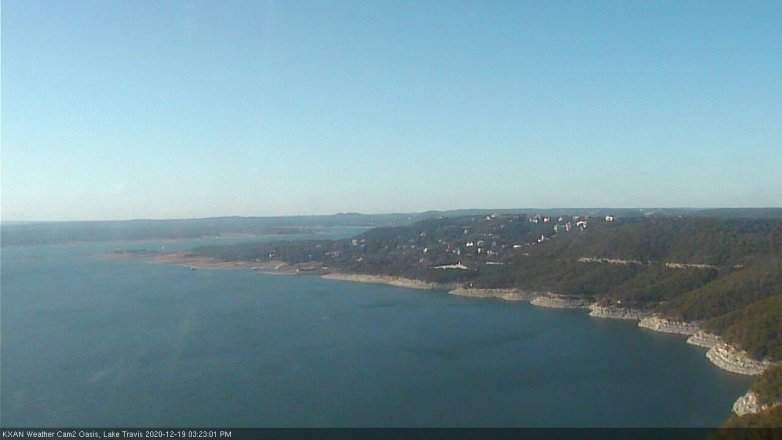 Lake Travis webcam, December 19, 2020 3:25 PM CT