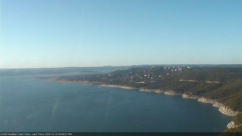 Lake Travis webcam, December 19, 2020 3:45 PM CT