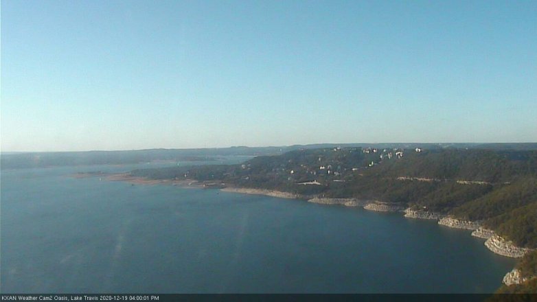 Lake Travis webcam, December 19, 2020 4:00 PM CT