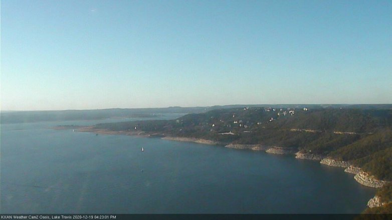 Lake Travis webcam, December 19, 2020 4:25 PM CT
