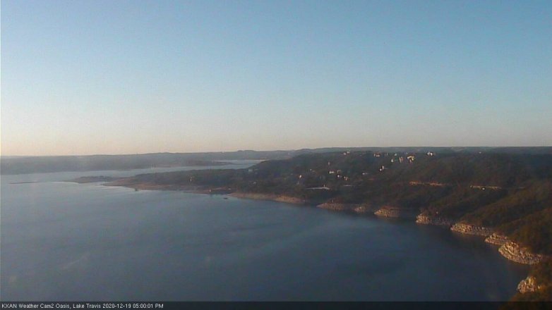 Lake Travis webcam, December 19, 2020 5:00 PM CT