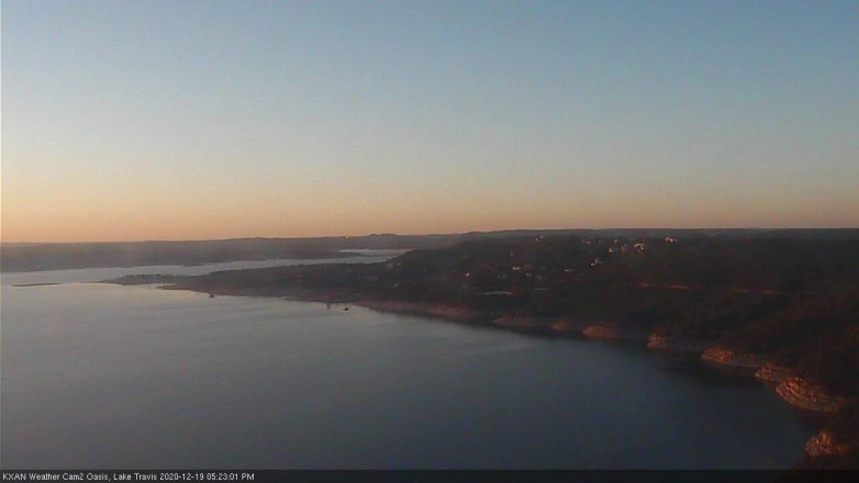 Lake Travis webcam, December 19, 2020 5:25 PM CT