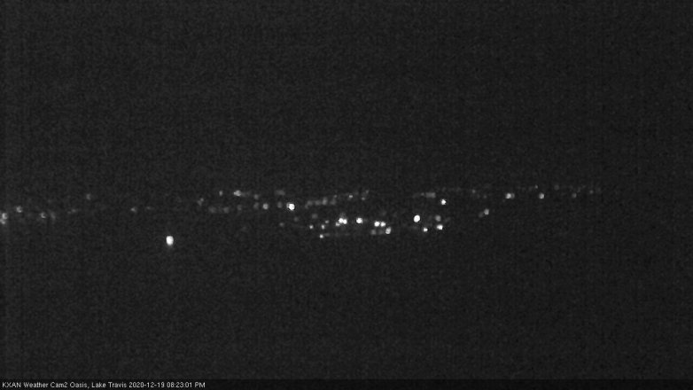 Lake Travis webcam, December 19, 2020 8:25 PM CT